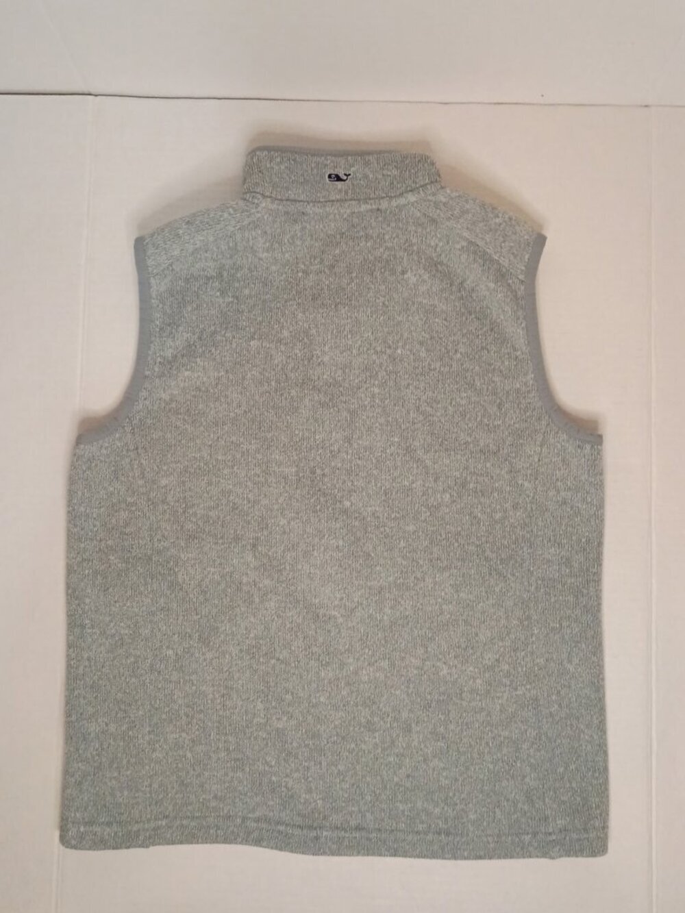 Vineyard Vines Boys Mountain Sweater Fleece Vest Heather Gray M 12-14 - Picture 2 of 3